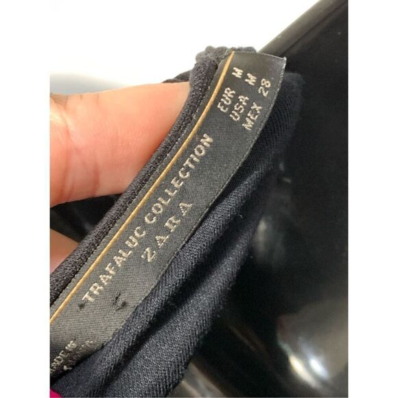 Zara Trafaluc Collection Women's Rayon Blend Sleeveless Midi Dress Black Medium - Picture 6 of 8